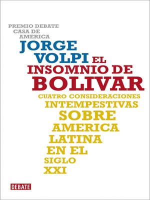 cover image of El insomnio de Bolívar